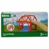 Brio Wooden Train Track Curved Bridge 4 Pieces