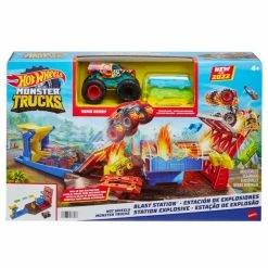 Hot Wheels Monster Trucks Blast Station Playset