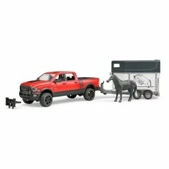 Bruder RAM Power Wagon & Horse Trailer With Horse