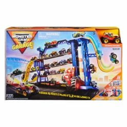 Monster Jam Garage Playset With Exclusive 1:64 Grave Digger Vehicle