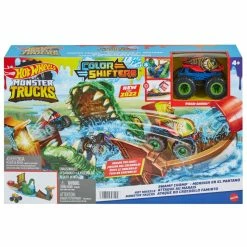 Hot Wheels Monster Trucks Colour Shifters Swamp Chomp Playset
