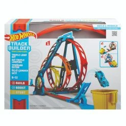 Hot Wheels Track Builder Triple Loop Playset